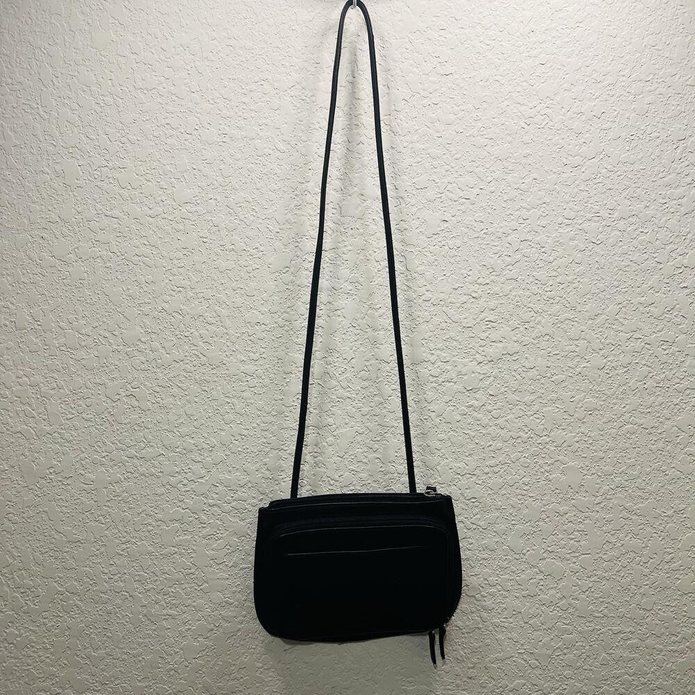 Fossil Women's Black Genuine Leather Strap Crossbody Bag - Picture 2 of 11